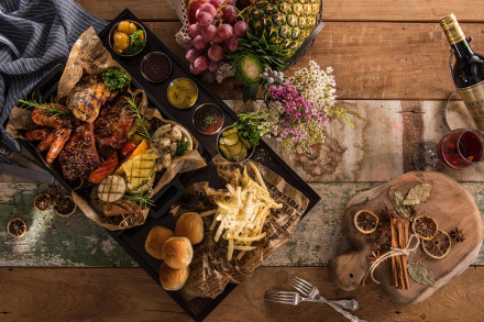 bbq catering buffet outdoor